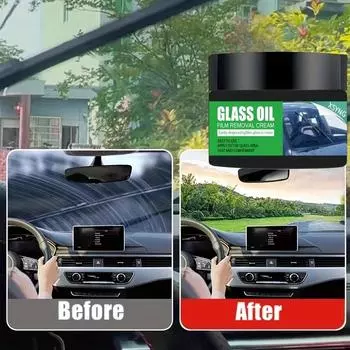 Automotive glass polishing paste for windshield renewal and oxidation removal, providing long-lasting protection for clear and quiet wipers 5G