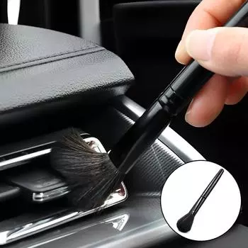 Automotive Interior Detail Brush Ultra Soft Fiber Brushes Electrostatic Dust Removal Tool Gap Brush Cleaning Car Cleaning Vent