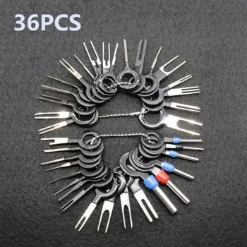 Automotive Plug Terminal Removal Tool Electrical Wire Crimp Split Connectors Pin Extractor Kit Keys for Car Repair Take Out Pins 5