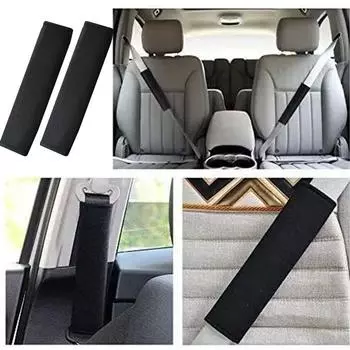 Automotive Plush Seat Belt Shoulder Fabric Seat Comfort Cover Shoulder Ice Pad Convenient Belt Soft Silk P4L5 розовый