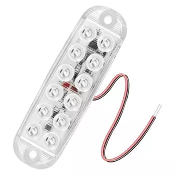 Automotive Warning Lights Safety Lamp High Visibility With 12 LED Flashing Lights Vehicle Warning Light Multifunctional & Sturdy красный