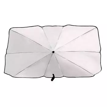 Автомобильные солнцезащитные козырьки на лобовое стекло, легкие, серебристые, с клеем, солнцезащитные козырьки на лобовое стекло, теплоизоляция, защита от солнца с углом обзора 360° белый