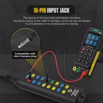 AUTOOL OBD2 Автомобильный диагностический протокол Детектор BreakOut Box Тестер OBDII Диагностический сканирующий инструмент Помощник BreakOut Box Russian Federation