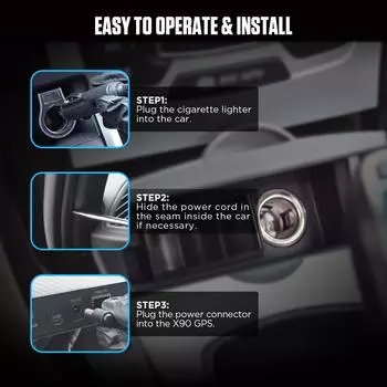 AUTOOLX90 HUD Автомобильный компас Инклинометр Спидометр Цифровой GPS MPH KM/H Скорость наклона Инклинометр Компас Авто Внедорожник синий