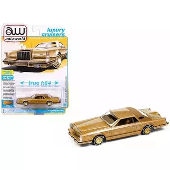 autoworld 1/64 lincoln continental 1979 lowrider gold Continental Lowrider auto world [product]