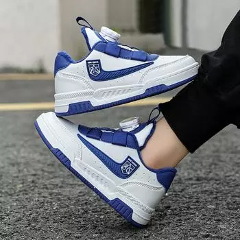 Autumn and Winter Children Board Shoes Comfortable Single Shoes Children Casual Shoes Boys Girls Sneakers for boys and girls 34 зелёный