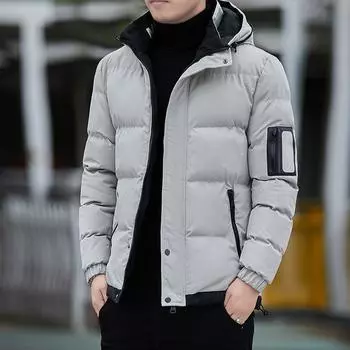 Autumn and Winter Coat New Youth Trend Thickened Down Cotton-padded Clothing Tooling Cotton-padded Jacket Winter Clothing M