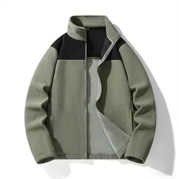 Осенне-зимняя холодная и теплая флисовая одежда для мужчин и женщин, пары с одинаковым модным цветовым сочетанием пальто XS