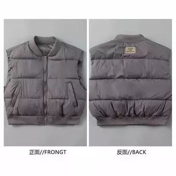 Autumn and winter cotton clothes vest women s new Dongdaemun Korean version loose warm and thin vest jacket M чёрный