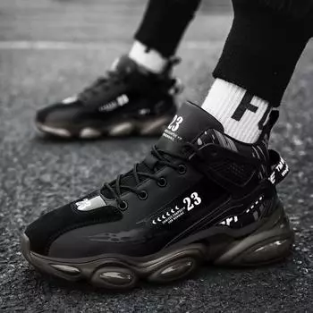 Autumn and winter foreign trade velvet sports shoes men s shoes versatile men s casual dad shock-absorbing basketball running shoes 36