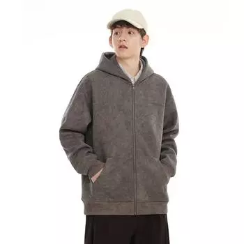 Осень И Зима Полная Принтованная Тай-Дай Вышитая Кардиган Топ Толстовка с Капюшоном Мужская Свободного Большого Размера Повседневное Пальто Тренд M