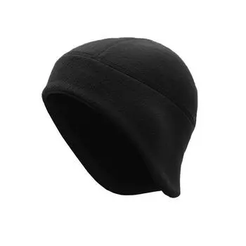 Autumn and Winter Heattech Cycling Hat Polar Fleece Earmuffs Hat Outdoor Skiing Running Wind-Proof and Cold Protection Bicycle Hat Black 40g All yards