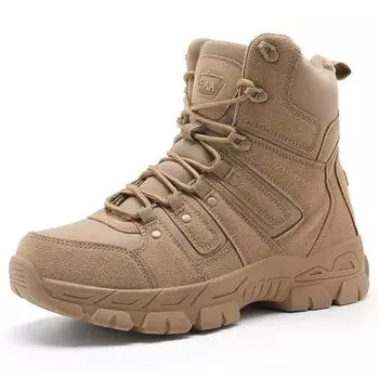 Autumn and winter high-top anti-slip wear-resistant outdoor men s tactical boots desert hiking shoes casual men s ankle boots 39