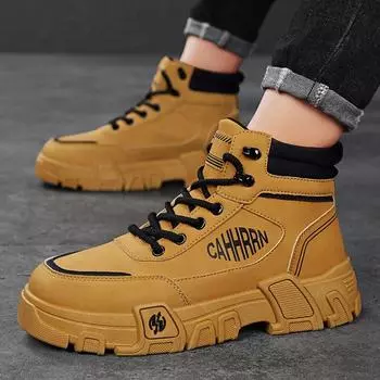 Autumn and winter high-top Martin boots men s outdoor men s shoes casual trendy shoes men s tooling locomotive shoes 2024 new 39