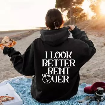 Осень И Зима Ilook Письмо Мода Принт Задняя Сумка Воротник Флис Толстовка с Капюшоном Женская XS