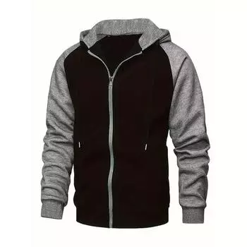 Autumn and Winter Jacket Zipper Cardigan Plus Velvet Sweater Men s Casual Hooded Top Men s Clothing XXL