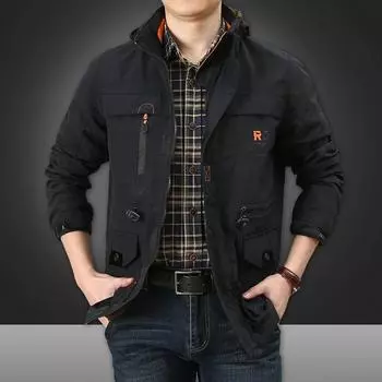 Autumn and Winter Jackets for Men, Autumn Clothing for Men, Outdoor Men s Single Layer Thin Waterproof and Windproof Jackets M