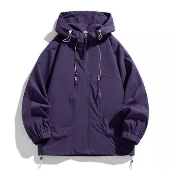 Осенние и зимние куртки для мужчин и женщин в одном стиле, повседневная одежда для весны и осени, ветрозащитная куртка с капюшоном для активного отдыха M