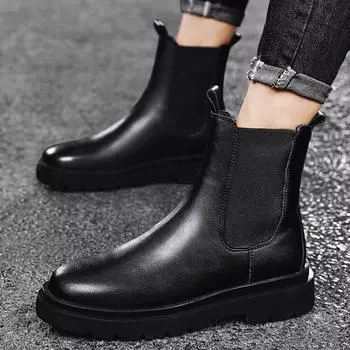 Autumn and winter Martin boots men s tooling boots sports and leisure high-top men s shoes trend Korean version increases 2024 new models 39