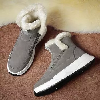 Autumn and winter new cotton shoes 2025 fashion high-top Martin boots trendy outdoor casual shoes velvet warm snow boots men 39