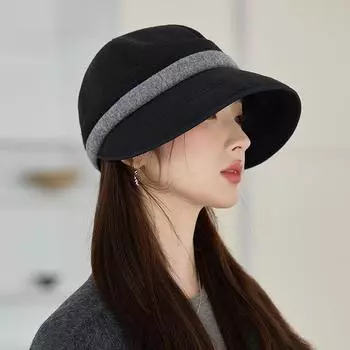 Autumn and Winter New Hat Women s Equestrian Hat Windproof Warm Hat Literary and Retro Newsboy Hat One Size