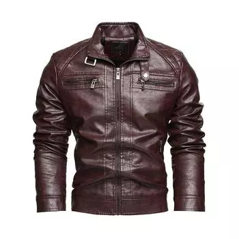 Autumn and Winter New Men s Leather Lapels American Retro Plus Size Leather Jacket Motorcycle Pu Leather Coat XL