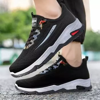Осенне-зимняя новая мужская обувь, повседневная модная обувь, мужские удобные дышащие кроссовки для бега с круглым носком 39