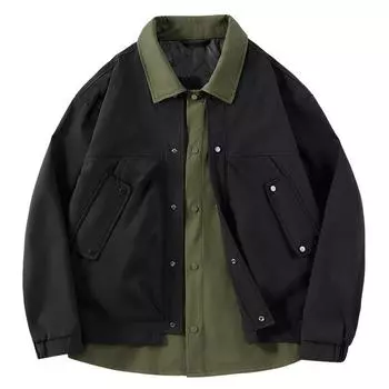 Осень и зима, новая мужская модная куртка из двух частей, модная, универсальная, мягкая, приятная для кожи, водонепроницаемая, ветрозащитная, теплая S