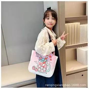 Осенние и зимние новинки женская холщовая сумка через плечо большая вместительная портативная сумка повседневная универсальная сумка для колледжа сумка-мессенджер