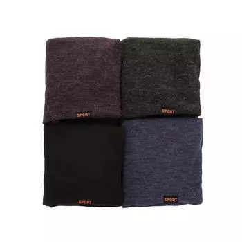 Autumn and winter new scarf headscarf hat three-purpose imitation cashmere double-layer thin pullover hat stack hat фиолетовый