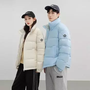 Осень и зима новая короткая флисовая теплая модная мужская модная повседневная куртка для пар S