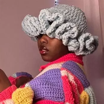 Осень и зима Новые однотонные милые мультяшные вышитые медведи толстые вязаные шапки для мальчиков и девочек детские шерстяные шапки adult 57-59cm