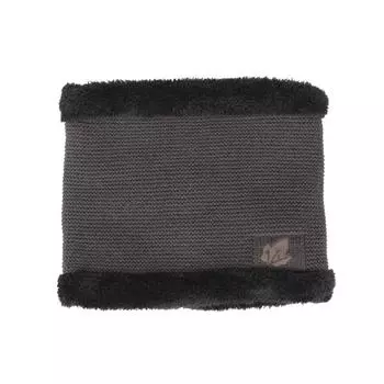 Autumn and winter new velvet embossed leaf scarf S чёрный