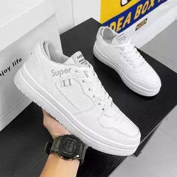 Autumn and winter new versatile board shoes casual shoes men ins little white shoes classic street shooting men s shoes personalized trendy shoes men 39