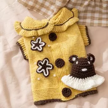 Autumn and winter pet clothes knitted small dog sweaters dog clothes XS (recommended weight 1-2kg)