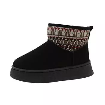 Autumn and winter retro sleeve snow boots women s new velvet thermal cotton shoes women s short cotton boots 36