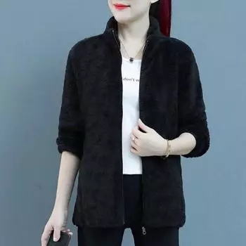 Autumn and Winter Thickened Warm Fleece Top XL