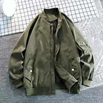 Autumn and Winter Yifan Corduroy Versatile Heavy Baseball Collar Jacket Men s Loose Japanese Sense Casual Hundred M