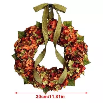 Autumn Artificial Wreath Silk Flower Material Thanksgiving Decorations Exquisite Fall Decorations Home Decoration 30cm 30cm