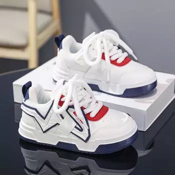 Autumn Boys Shoes Children S Low-Top Casual Running Shoes Medium And Older Boys Fashion Board Shoes 28