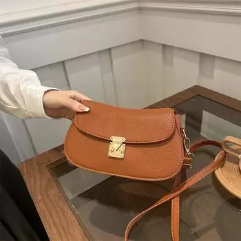 Autumn Fashion Niche Design Women S Commuter Shoulder Bag Foreign Versatile Retro Messenger Small Square Bag красный