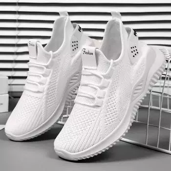 Autumn Female Footwear 2024 New Lightweight Shock-absorbing Women s Running Shoes Comfortable and Breathable Ladies Mesh Shoes 36 чёрный