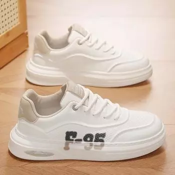 Autumn Hot Sale Casual Man Shoes Fashion Comfortable Shoe Men Sneakers 2024 Designer Artificial Leather Man Flat Male Chaussures 39 бежевый