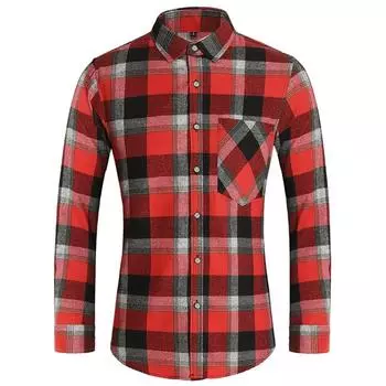 Осенняя мужская модная клетчатая рубашка, новый дизайн, карманные рубашки с длинным рукавом, мужская повседневная деловая офисная рабочая блузка 5XL 6XL 7XL Asia 6XL 105kg-110kg чёрный