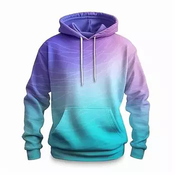 Autumn Men s Hoodie Long Sleeve Hooded Sweatshirts Harajuku Colorful 3d Printed Oversized Y2k Clothing Fashion Pullovers S