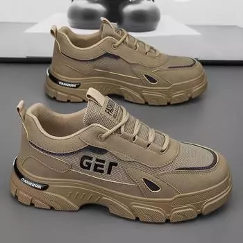 Осенняя мужская обувь Дышащая обувь для инструментов Мужская трендовая платформа Спортивная обувь Повседневная обувь для скейтборда Обувь для охраны труда Мужская 39
