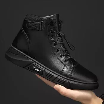 Autumn men s shoes high-top Martin boots men s labor insurance British boots men s work casual shoes high tooling boots 39