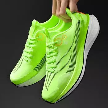 Autumn men s shoes sports shoes men s youth fashion trend professional students casual cushioning rebound running shoes 33 флуоресцентный зеленый