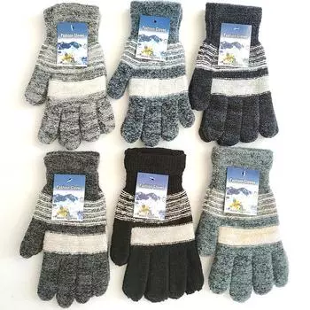 Autumn Mohair Men S All-Finger Gloves Student All-Finger Warm Gloves Stall Drive Dnu average size