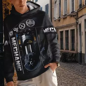 Осенняя новинка, мужская тонкая толстовка с капюшоном с 3D-печатью, повседневная, удобная толстовка с капюшоном с 3D-цифровой печатью для мужчин и женщин, парная бейсбольная форма XS белый